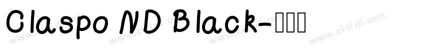 Claspo ND Black字体转换